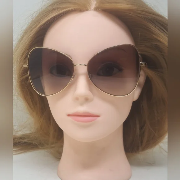 Dolce & Gabbana Sunglasses Butterfly Gold Gradient Brown DG2274 02/13 58-15-140 - Picture 3 of 16